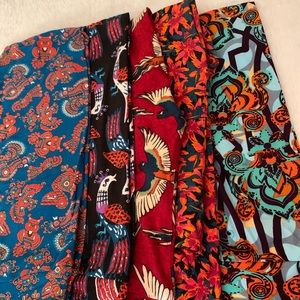 5 Pairs Lularoe Leggings Bundle Size os